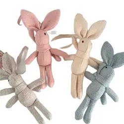 LLavero de peluche de conejo, juguete de fiesta para niños, ramo de muñecos de peluche