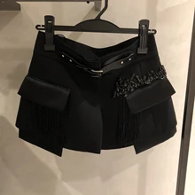 Новая женская мода сексуальный пояс бисером кисточкой Юбка 1101