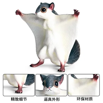 

Pteromys Volans Animal Figure Collectible Toys Kids Plastic Cognition Toys Wild Animal Action Figures