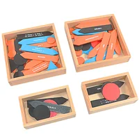 Baby Toy Montessori Language Wooden Toys Sentence Analysis 1st 2nd Set 4 Boxes Early Childhood Education Preschool Training Gift 1