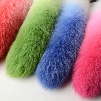 SMLOVE Butt Plug Real Gradient Tie-dye color Fox Tail Anal Plug Detachable BDSM Adult Erotic Game Sexy Toys Cosplay For Woman 2