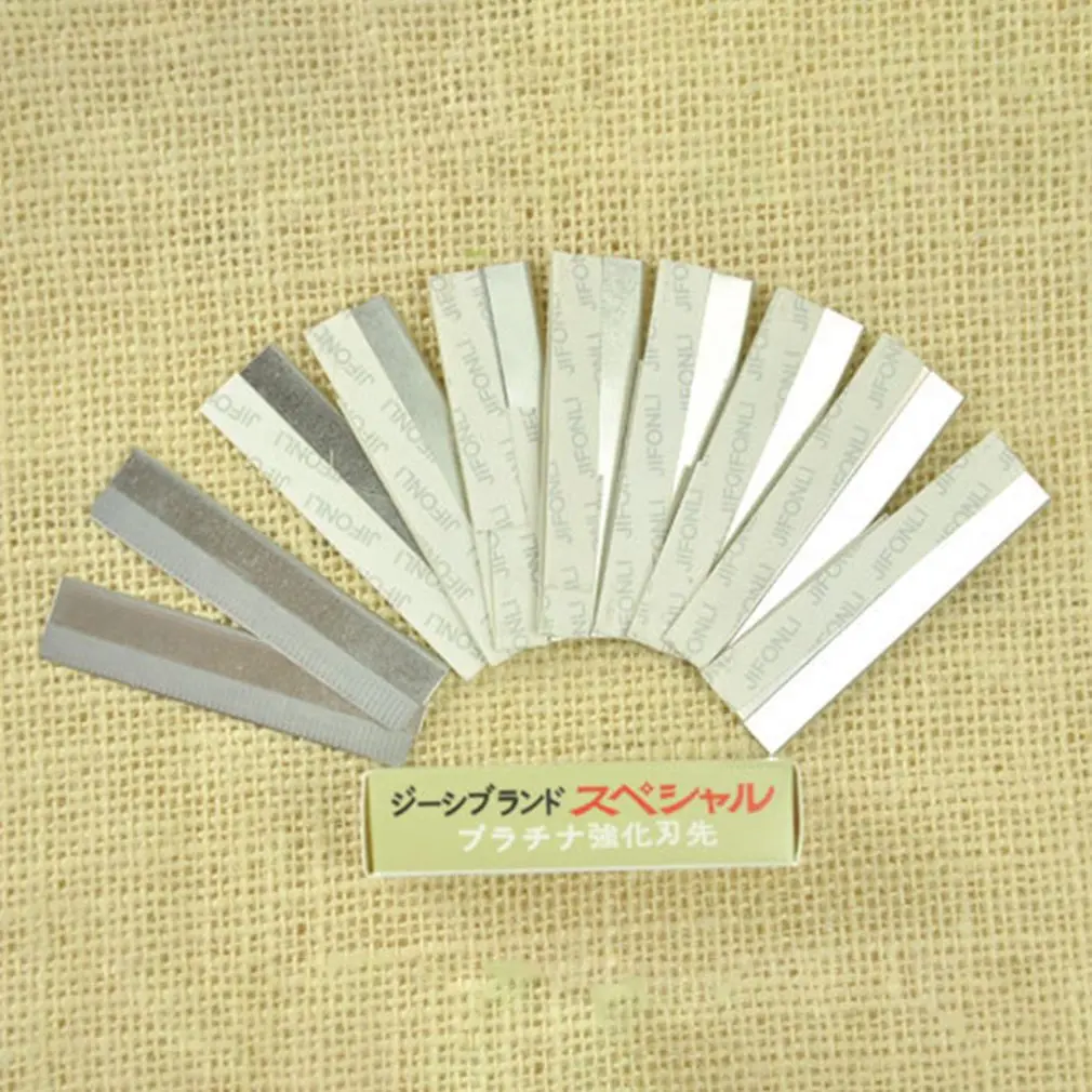 10pcs Repair Eyebrow Blade For Stainless Steel Alloy Shaving Brow / Eyebrow Razor Blade Shaving Knife Wholesale