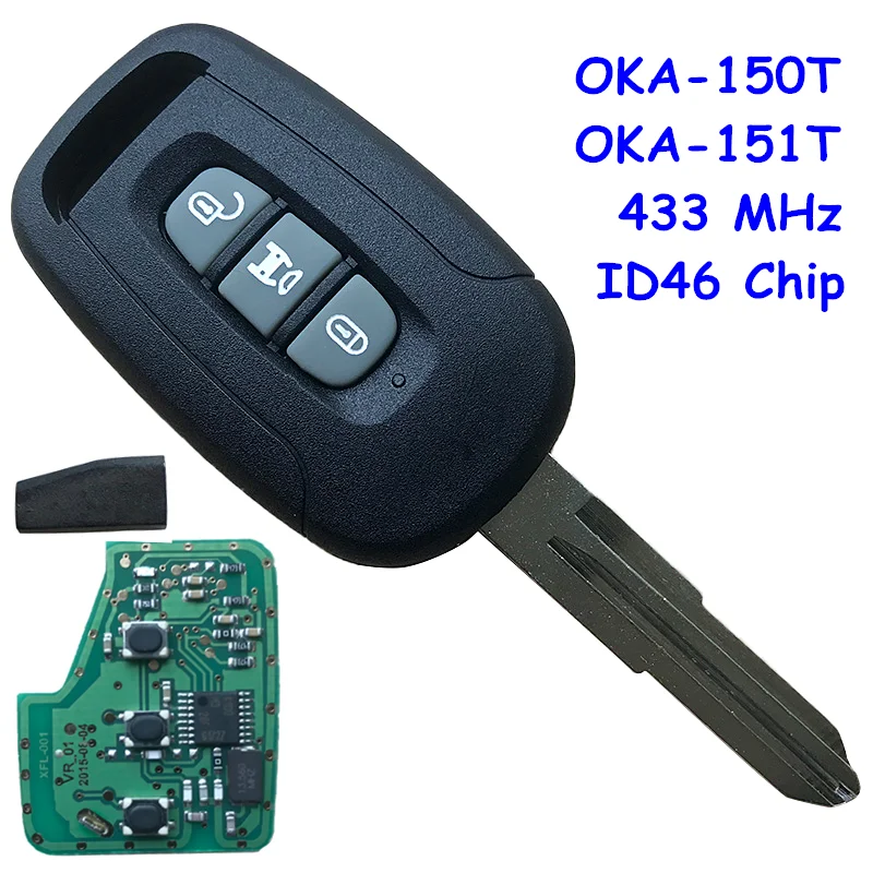 RMLKS 2/3 кнопка дистанционного ключа умный Автомобильный ключ 433 МГц ID46/PCF7936 чип для