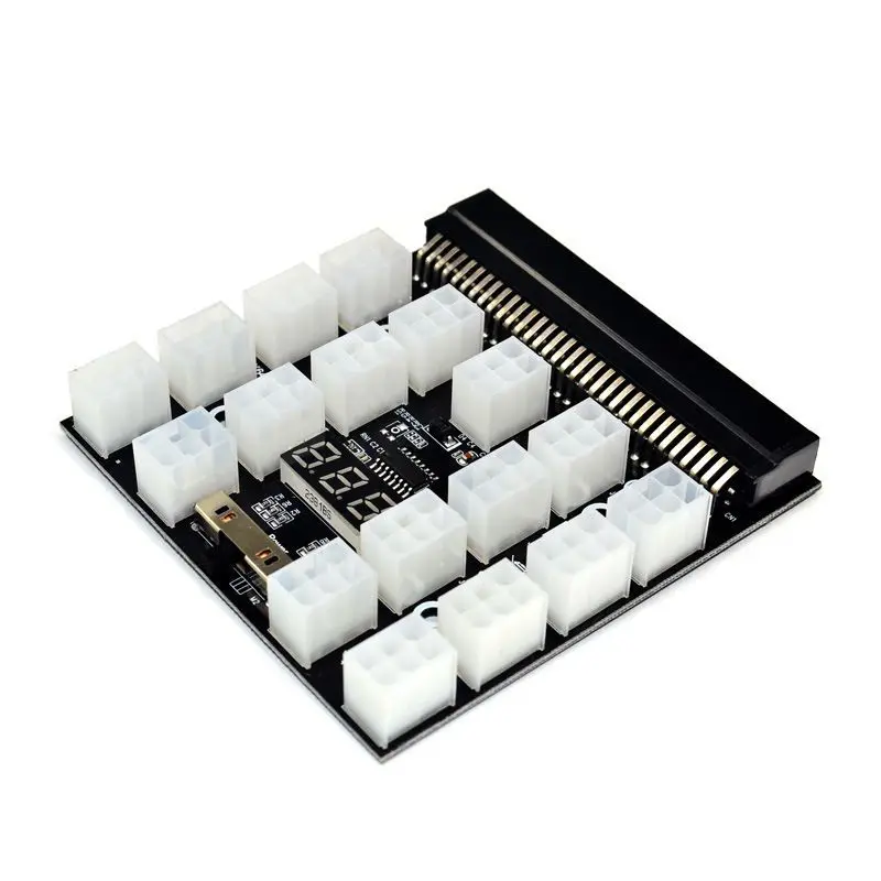 

XT-XINTE PCI-E 17x 6Pin/12x 6Pin блок питания коммутационная плата адаптер карты преобразователь 12 В для HP сервера PSU GPU ПК компьютера