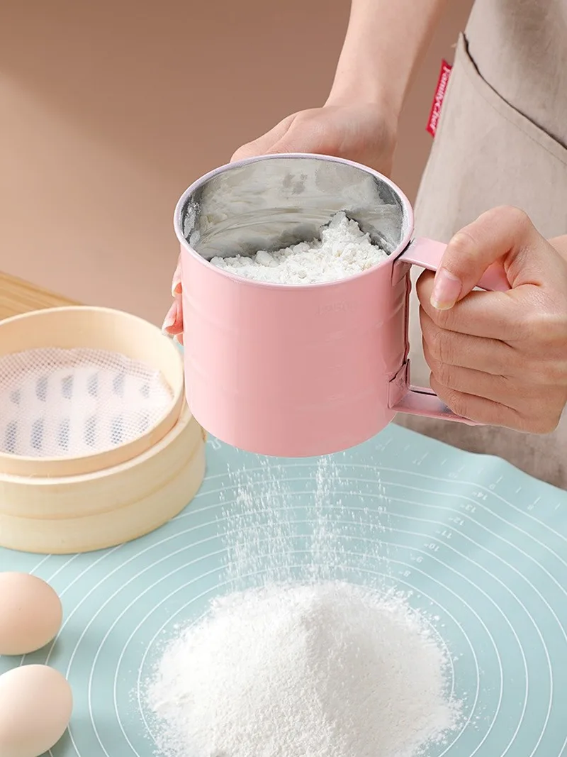 Handheld Flour Sieves Bakery Pastry Screen Kitchen Tools Accessories Cake Baking Supplies Cooking Gadgets Sugar Powder Sifters