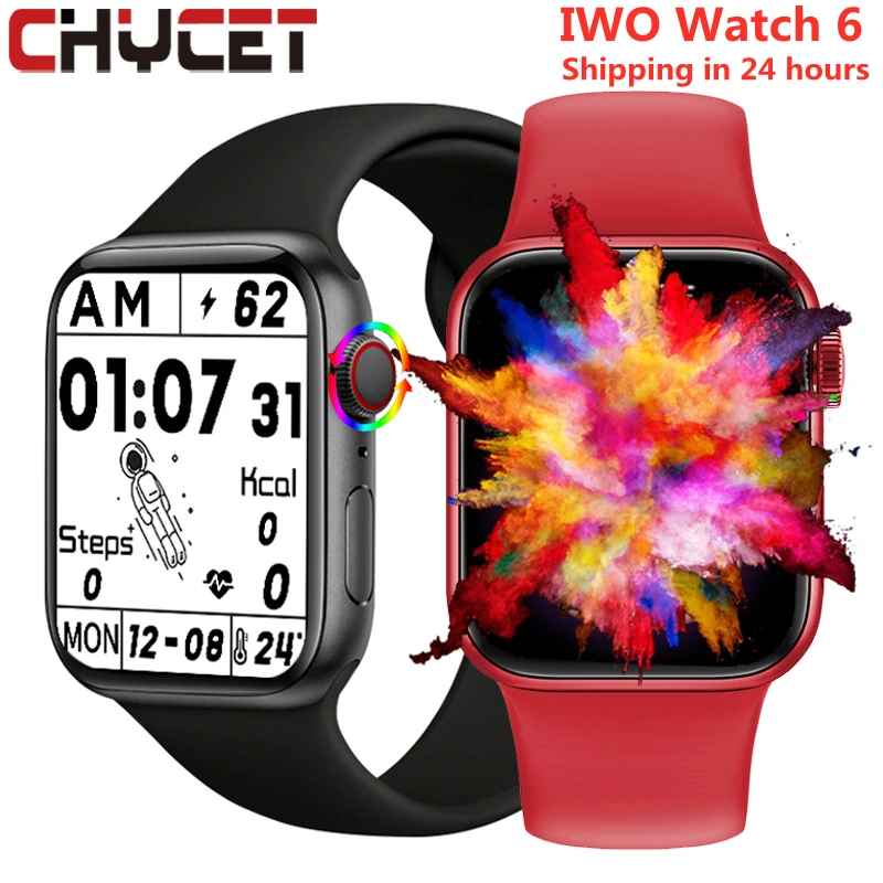 CHYCET Smart Watch Split Screen Display Rotatable Button Smartwatch Men Women Bluetooth Calls Fitness Tracker Watches PK IWO 13