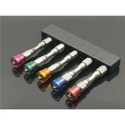 Ensemble de tournevis à tête transversale en acier S2, 5 pièces, perceuse de 65mm, outils à main à Double tête, perceuses 