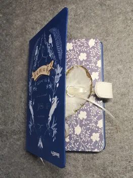 

New version 1pcs free custom name book shaped rotating ring box wood proposal ring pillow as wedding propose girl gift