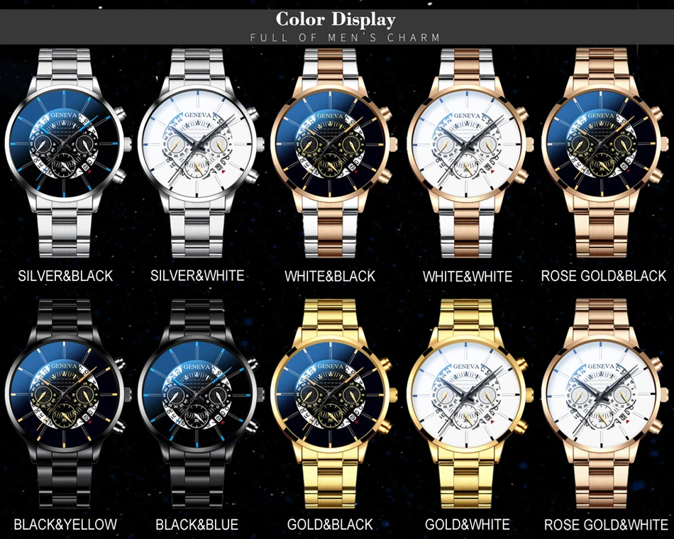 reloj hombre 2022 Men's Fashion Business Watches Men Casual Calendar Clock Male Stainless Steel Quartz Watch relogio masculino