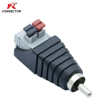 

50pcs RCA AV balun connector, RCA male plug Connector