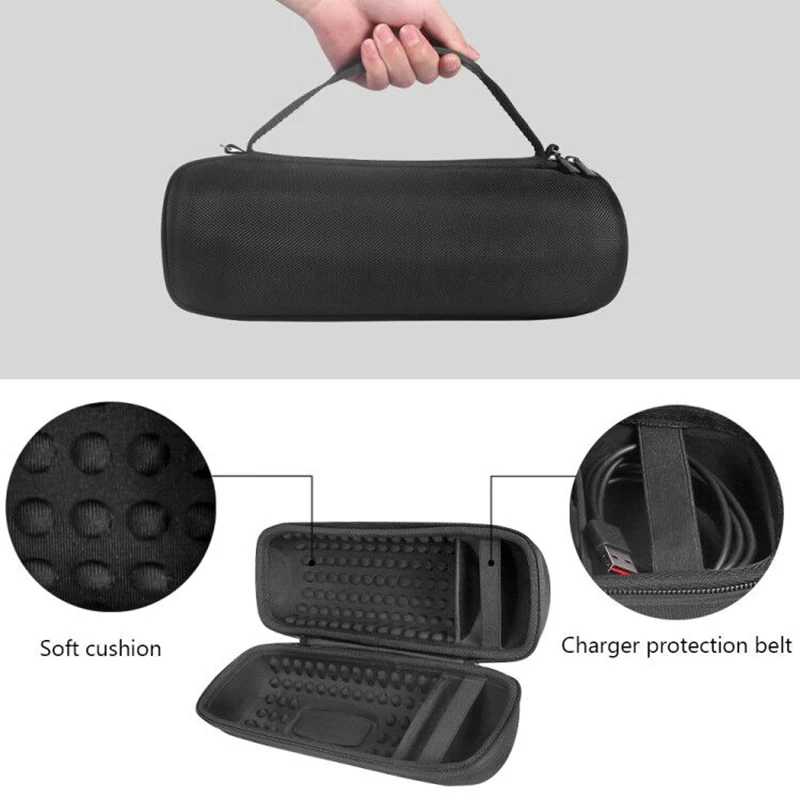 Enhanced Travel Storage Case with Soft Silicone Protector