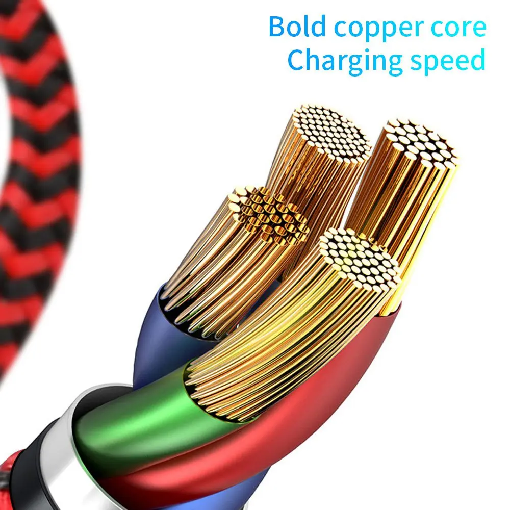  3 in 1 USB Kabel für Handy Micro USB Typ C Kabel für iPhone Samsung Keychain Schnelle Ladekabel dra