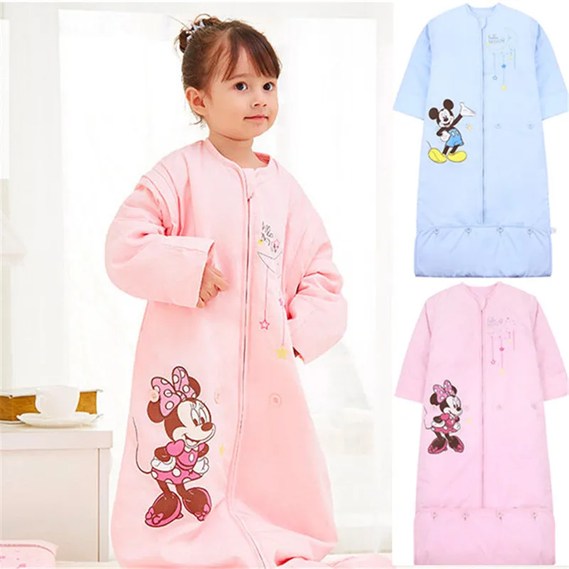 

Disney Cotton Baby Sleep Bag Newborn Spring Autumn Sleep Blanket Anti-kick Sleepsacks Baby Sleep Cotton Coat Baby Bedding
