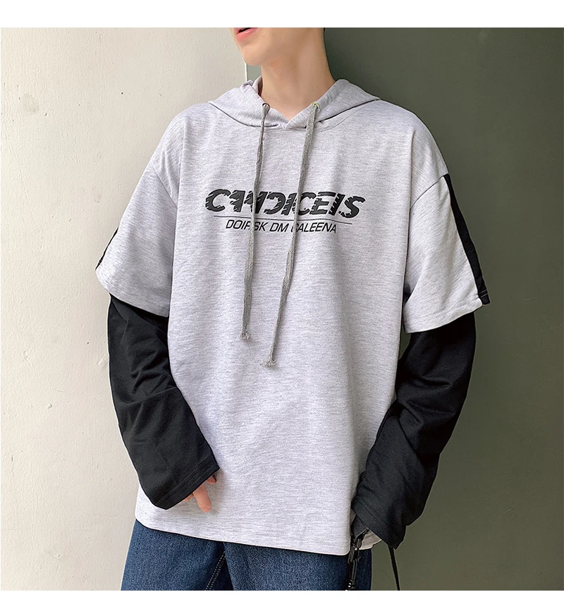 LAPPSTER Men Patchwork Crane Oversized Hoodies Mens Japanese Streetwear Hip Hop Sweatshirts Male Harajuku Kpop Hoodie 5XL