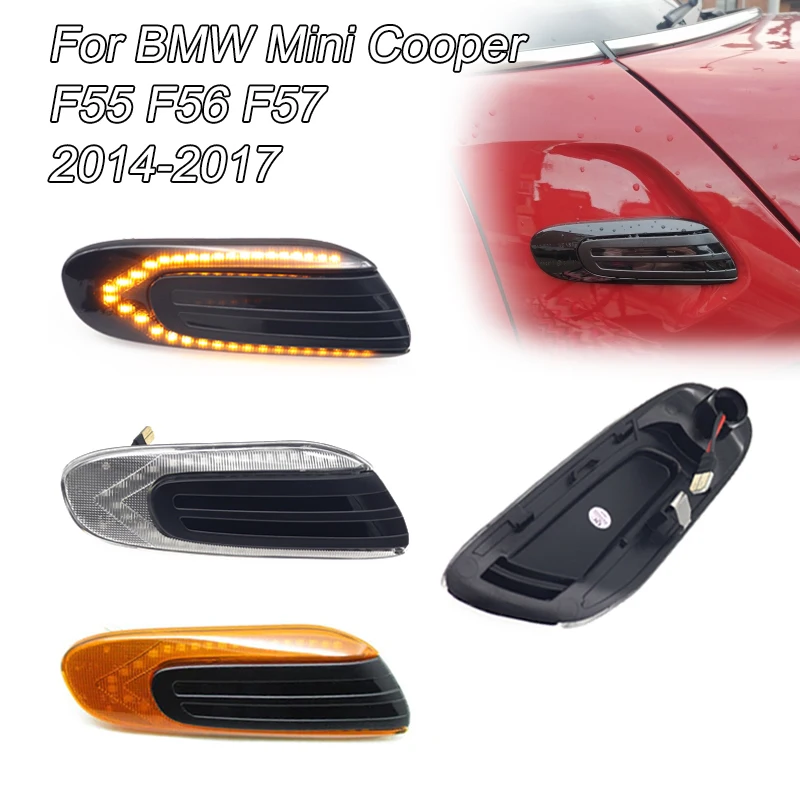 2x Dynamic Side Marker Turn Signal Indicator Repeater Light For Bmw