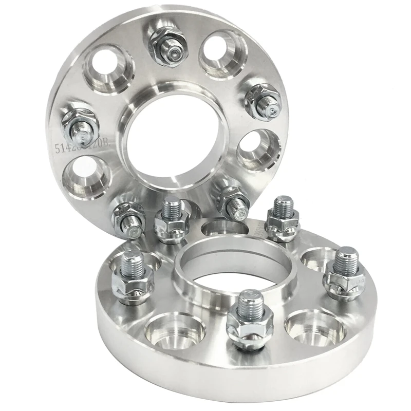 2Pcs Car Wheel Spacers Adapters Gasket Hub Centric Wheel Adapters 5X114.3 64.1 Mm CB 15Mm Thick Spacer