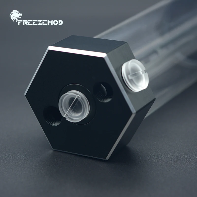 FREEZEMOD Acrylic Transparent flat plug Hand Twisting Water Stop Lock HDT-PM1
