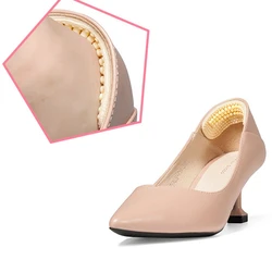 New 1Pair Insoles Back Heel Inserts Soft Sticky Silica Gel Fabric Shoe Pads Liner Grips Fashion Massage Silicone Inserts