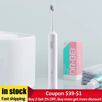 

Brand Sonic Electric Toothbrush Waterproof Ultrasonic Electric Toothbrush With 2 Brush Heads Rechargeable Free Shipping