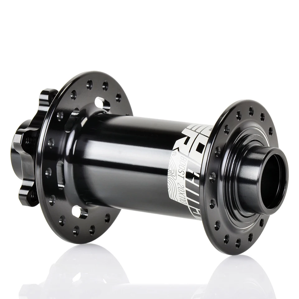 Moyeu Avant VTT Boost 110x20mm / 110x15mm – 32 Trous, Noir, Compatible Shimano/SRAM