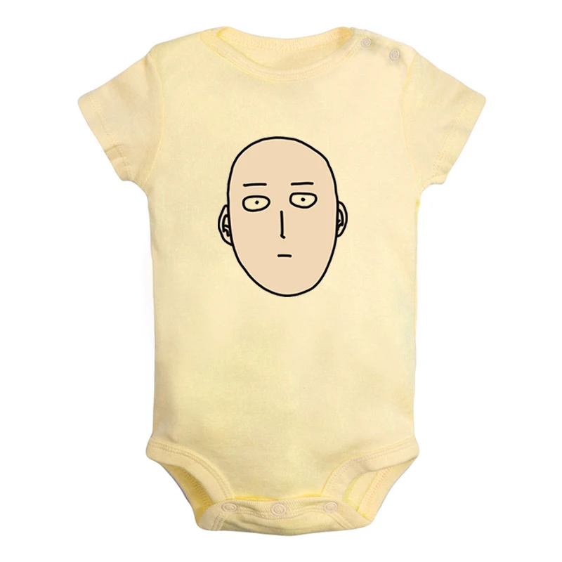 Костюмы для новорожденных мальчиков и девочек с героями аниме «ONE PUNCH MAN Saitama teacher»; комбинезон с принтом; боди для младенцев; хлопковые комплекты - Цвет: JcBaby657YD