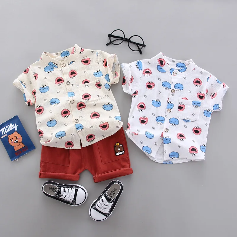 

BOY'S Summer New Style 2020 Childrenswear Korean-style CHILDREN'S Suit Two-Piece Set Childrenswear CHILDREN'S Childrenswear