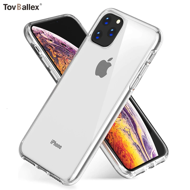 100 шт чехол для телефона для Apple iPhone 11 Pro Max XS XR X 8 7 6 6S Plus SE 5 5S антицарапина амортизация прозрачный чехол мягкий чехол