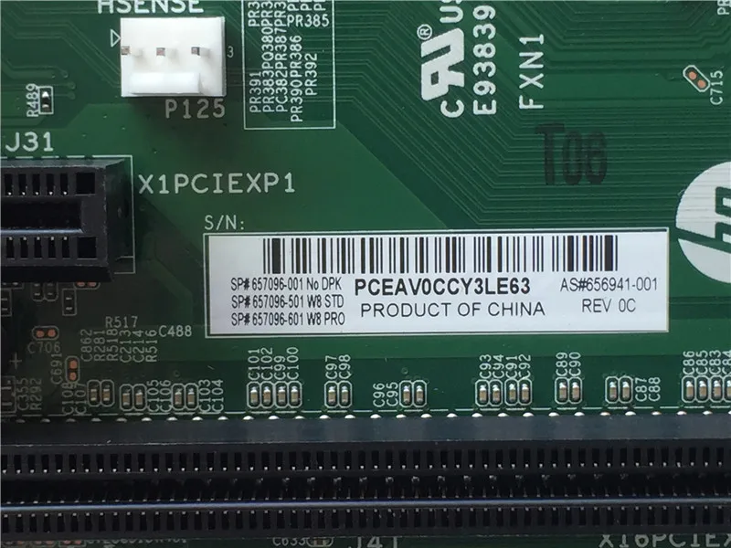 657096 001 для HP Elite 8300 материнская плата настольного компьютера 656941 100%