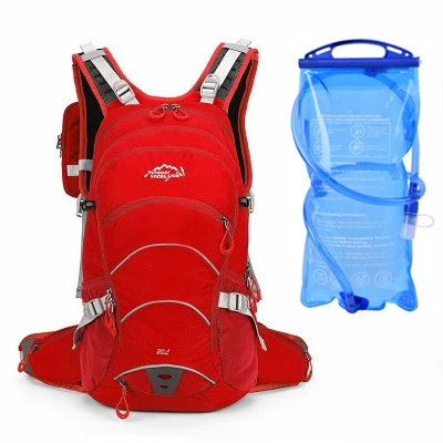with water bag 20л мужская женская сумка для горного велосипеда, водонепроницаемая сумка для велосипеда, рюкзак для спорта, полиэстер, для велоспорта, туризма, кемпинга, гидратации, велосипедный рюкзак - Цвет: with water bag