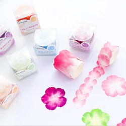 Rouleau de pétale de dessin animé coloré mignon, étiquette de bande Washi pour livre manuel, pour étudiant, cadeaux pour enfants, fournitures scolaires et de bureau, à faire soi même, 1 rouleau 