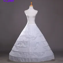 DongCMY enagua de aros baratos 6 enagua para vestido de baile falda Mariage ropa interior boda crinolina Accesorios