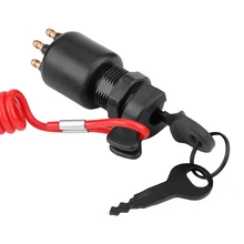 Ignition Switch Key Safety Lanyard Lock Assembly Ignition Key Switches For Johnson Evinrude Boat 5005801