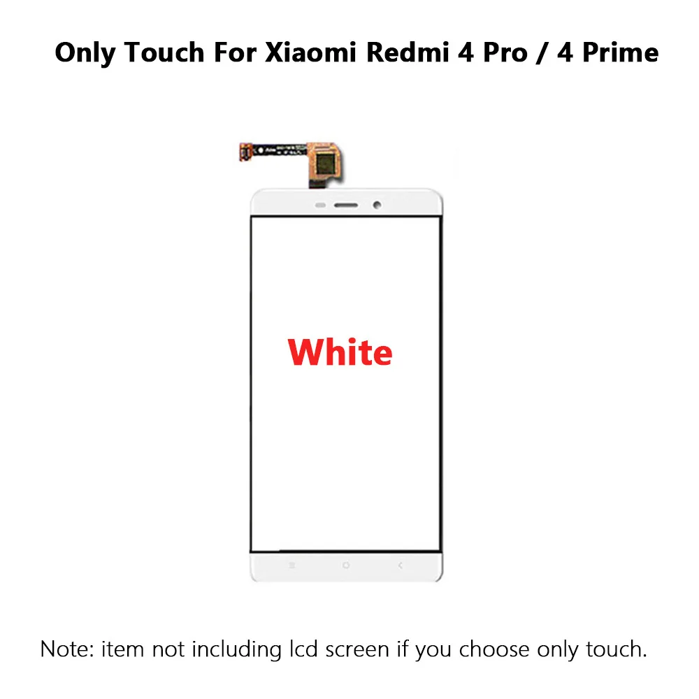 White only touch Протестированный экран для Xiaomi Redmi 4 Pro ЖК-дисплей 10 кодирующий преобразователь сенсорного экрана в сборе датчик с рамкой для Redmi 4 Prime lcd 32GB - Цвет: White only touch