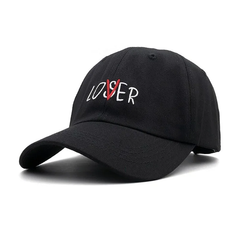 Модная бейсбольная кепка Lover Loser с вышивкой, хлопок, регулируемая модная кепка для папы, для женщин и мужчин, для лета и весны, хип-хоп кепка s