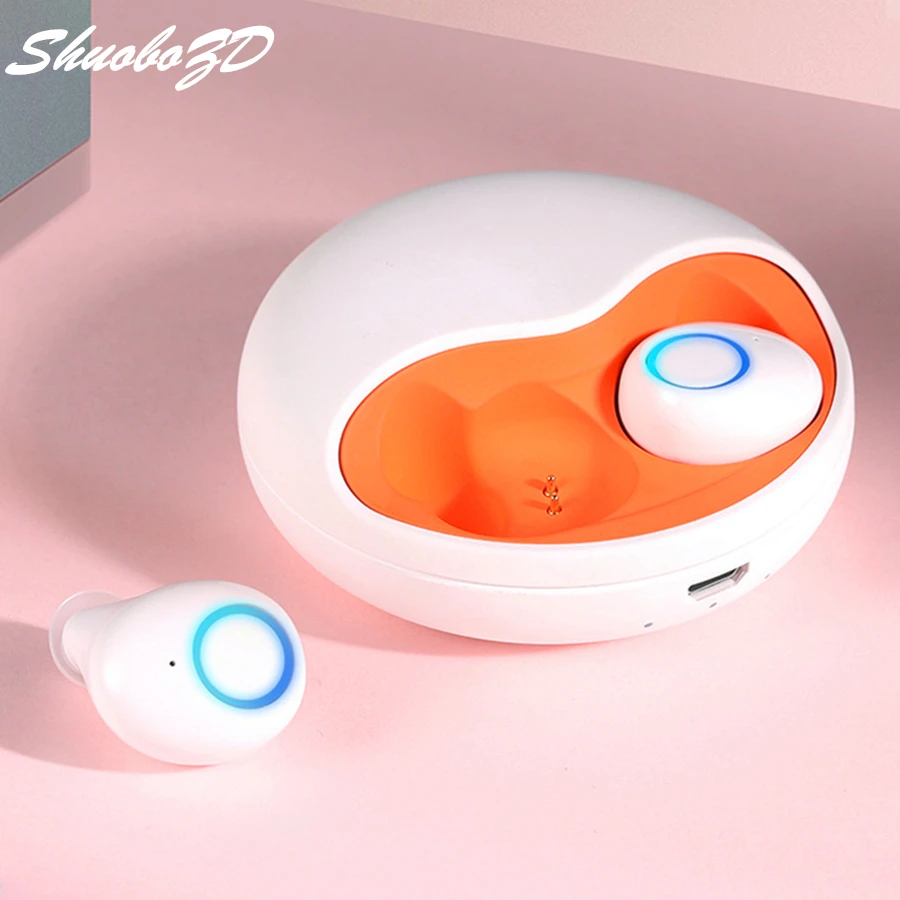 

Wireless Earphone Bluetooth 5.0 TWS 3D Stereo Sound Earbuds Auto Connect Hands free Phone Call Mini Bass Earphones