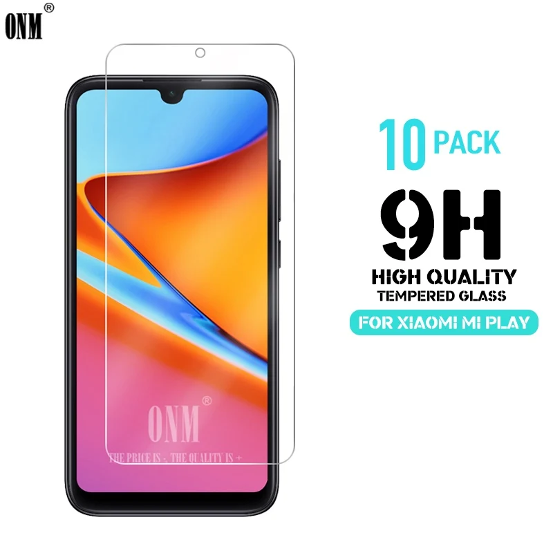 

10 Pcs Tempered Glass For Xiaomi Mi Play Glass Screen Protector Premium Tempered Glass For Xiaomi Mi Play Protective Film