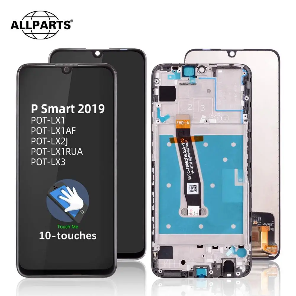 100% 10 сенсорный Оригинальный дисплей для Huawei P Smart 2019 ЖК экран дигитайзер