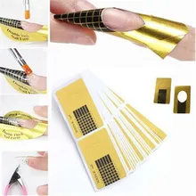Маникюрные принадлежности Золотой квадратный бумажный стаканчик для пальцев Кристалл для ногтевой фототерапии только 100 шт. фототерапия пластиковый удлинитель