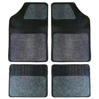 

TAPPETINI UNIVERSALI IN GOMMA E MOQUETTE GRIGIO-SCURO PER AUTO 4pz REBECASHOP
