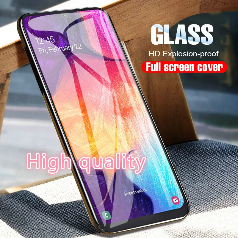 Стекло для samsung Galaxy A70 A50 A40 A30 A20 S10E J4 J6 A7 A8 M30 M20 2-в-1 защитный Экран& Камера Защитная пленка закаленное Стекло