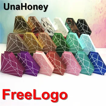 

Wholesale Mink False Eyelashes Packing Gift Boxes Empty Eyelashes Holder Diamond Lashes Cases Package Makeup Cosmetic box