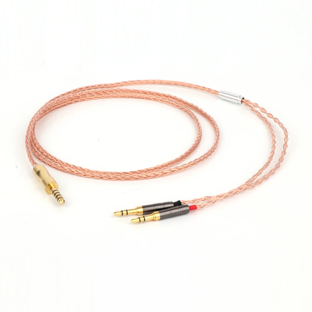 8 Cores 7N OCC Single Crystal Copper Headphone Upgrade Cable for Meze 99 Classics t1 t5p D600 D7100