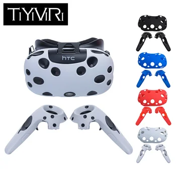 

TiYiViRi For HTC Vive Headset VR Silicone Case Cover VR Glasses Helmet Controller Handle Case Skin Shell VIRTUAL REALITY