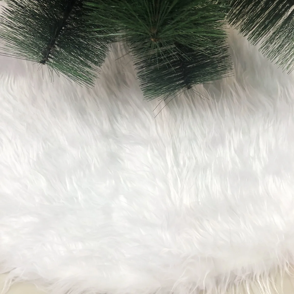 1 шт., белый плюшевый меховой ковер для рождественской елки, рождественские украшения для дома, юбки для новогодней елки, украшение на год