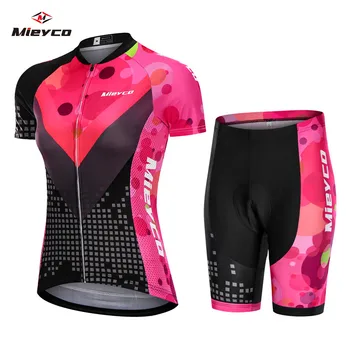 

Mieyco New Design Cycling Jersey Set Women's Summer Bike Clothes MTB Ropa Ciclismo Bicicleta Uniforme Maillot Quick Dry 5D Pad