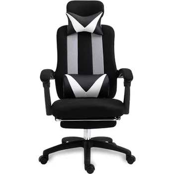 

Computer Chair Home Study Bedroom Lifting Rotating Reclining Office Comfortable Seated Breathable Fabric Gaming Seat