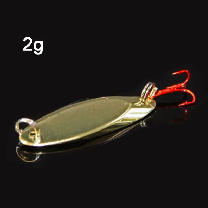 

Copper Beveled Horse Mouth Small Sequins 2.0/3.5 g Long-range Lure Curling Fishing Sequins with Three Hooks