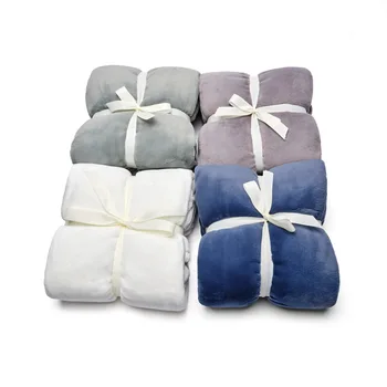 

Plush Blankets For Beds Solid Color Soft Warm Square Flannel Blanket On the Bed Light Throw Blanket Autumn Winter Cover Blanket