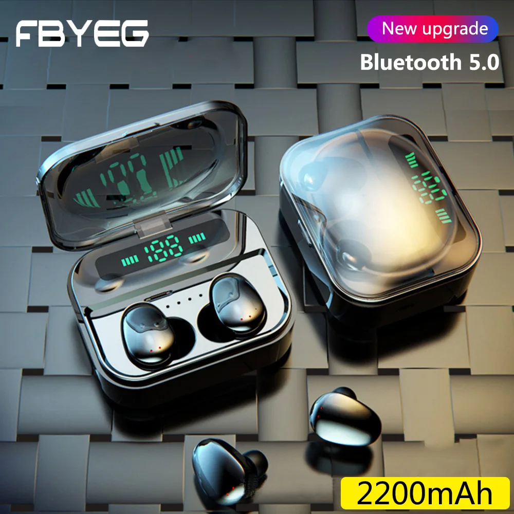 FBYEG TWS Bluetooth наушники спортивные беспроводные стерео 3D Мини в ухо двойной микрофон