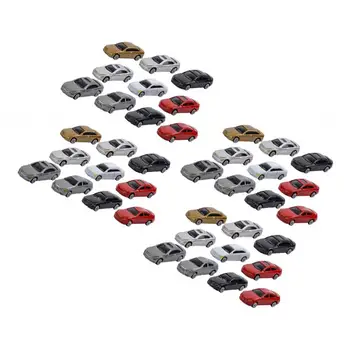 

40x HO Scale Car Toy 1:87 Building Train Sand Table Diorama Decoration
